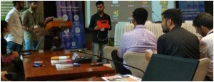 Speech Lab members presented BrilTab Edukit-1 and Child-ensign project at UNHouse, Delhi on 7 Sept 2019