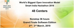 Smart India Hackathon 2019 Software edition organized by MHRD, GOI and hosted by Chitkara University Punjab