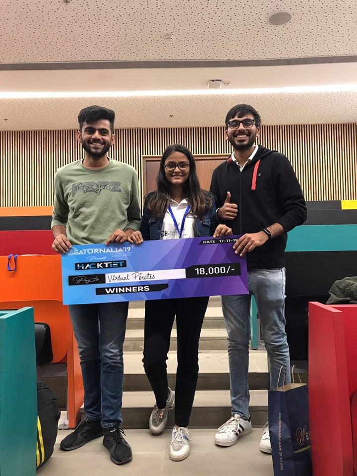 The project named “Path Pradarshk”, won HACKTIET’19, a 24-Hour ...