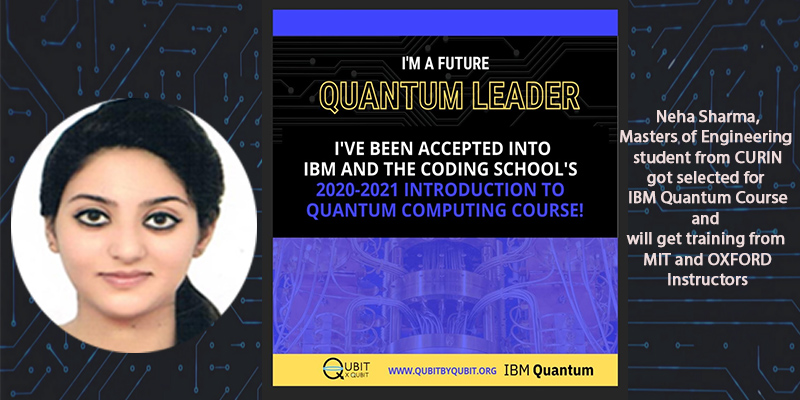 CURIN student got selected for training in IBM Quantum Course