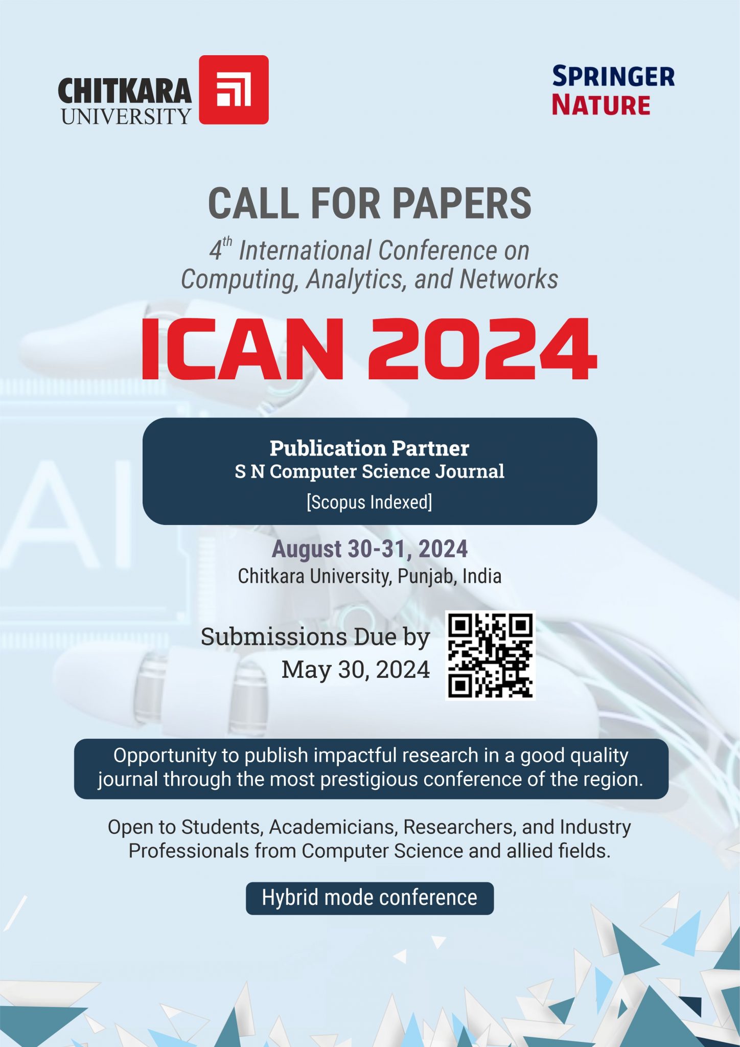 CALL FOR PAPERS 4th Edition ICAN 2024 CURIN